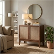 NPD Furniture Deria 2-Door Wood Cabinet in Walnut