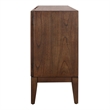 NPD Furniture Deria 2-Door Wood Cabinet in Walnut
