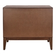 NPD Furniture Deria 2-Door Wood Cabinet in Walnut