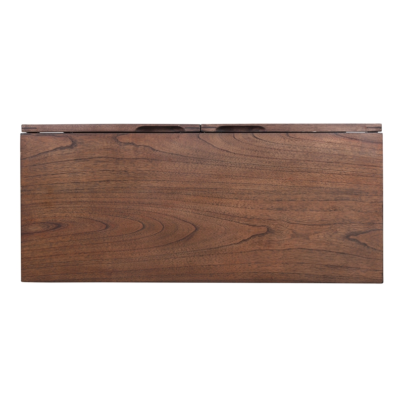 NPD Furniture Deria 2-Door Wood Cabinet in Walnut