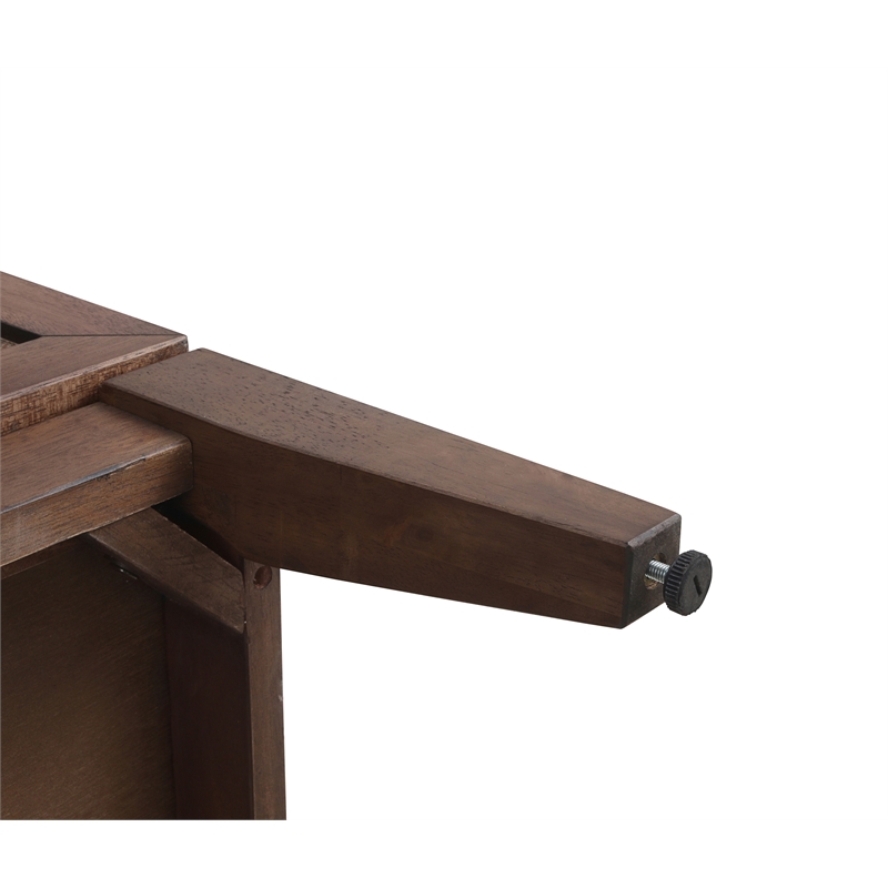 NPD Furniture Deria 2-Door Wood Cabinet in Walnut