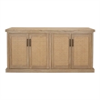 NPD Furniture Armoni 4-Door Wood Buffet in Brushed Sand