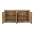 NPD Furniture Armoni 4-Door Wood Buffet in Brushed Sand