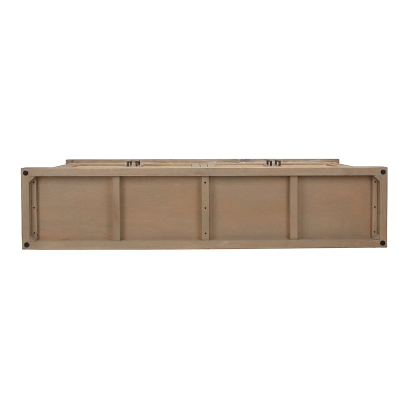 NPD Furniture Armoni 4-Door Wood Buffet in Brushed Sand