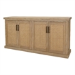 NPD Furniture Armoni 4-Door Wood Buffet in Brushed Sand