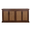 NPD Furniture Armoni 4-Door Wood Buffet in Walnut