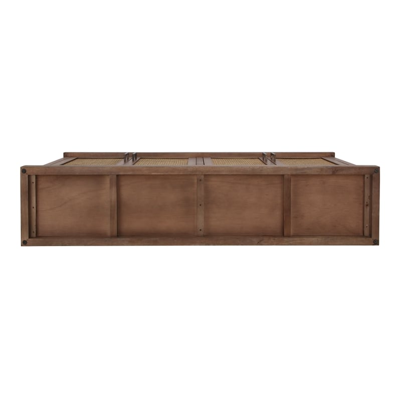 NPD Furniture Armoni 4-Door Wood Buffet in Walnut