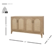 NPD Furniture Chantilly 4-Door Wood Buffet in Brushed Sand