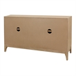 NPD Furniture Chantilly 4-Door Wood Buffet in Brushed Sand