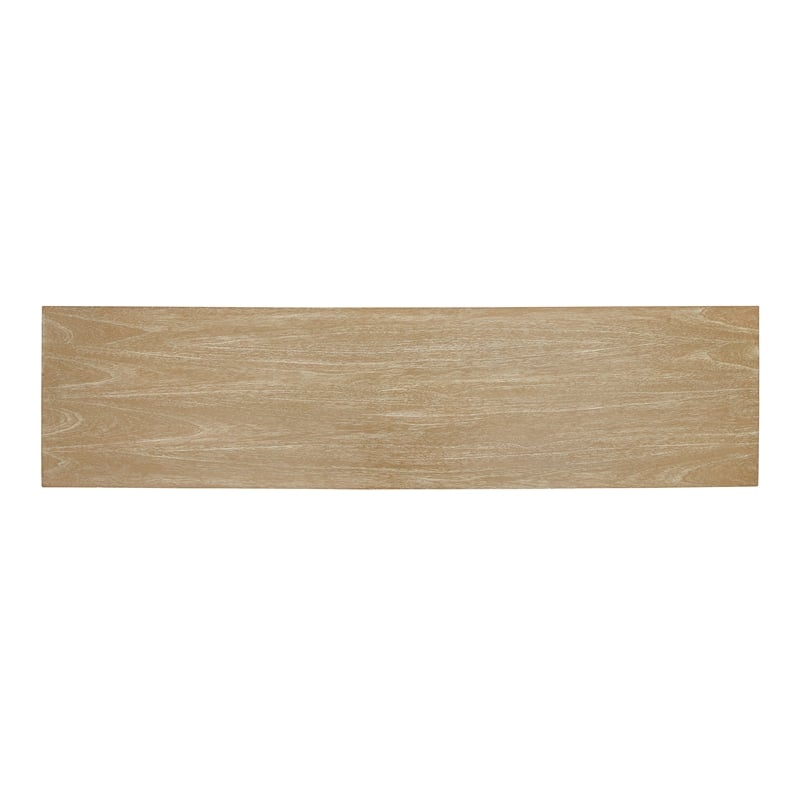 NPD Furniture Chantilly 4-Door Wood Buffet in Brushed Sand