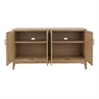 NPD Furniture Chantilly 4-Door Wood Buffet in Brushed Sand