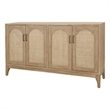 NPD Furniture Chantilly 4-Door Wood Buffet in Brushed Sand