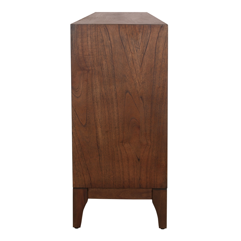 NPD Furniture Chantilly 4-Door Wood Buffet in Walnut