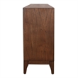 NPD Furniture Chantilly 4-Door Wood Buffet in Walnut