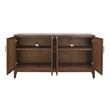 NPD Furniture Chantilly 4-Door Wood Buffet in Walnut