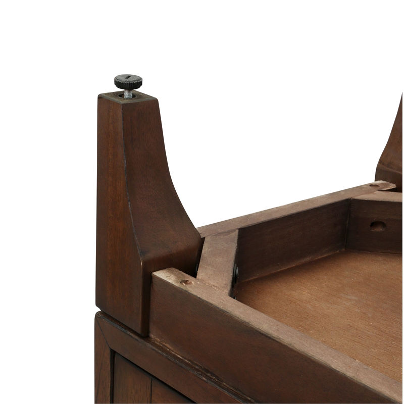 NPD Furniture Chantilly 4-Door Wood Buffet in Walnut