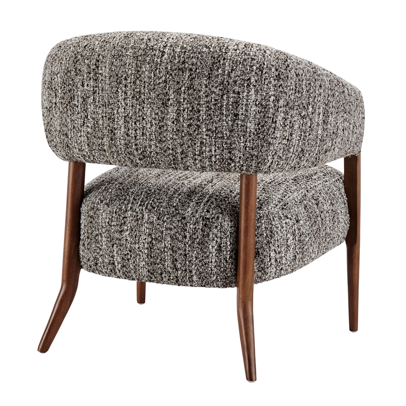 NPD Furniture Mayla Accent Chair in Dappled Taupe Boucle