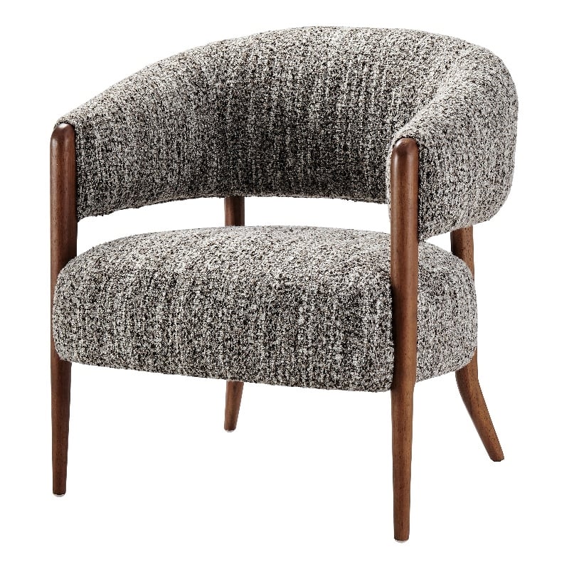 NPD Furniture Mayla Accent Chair in Dappled Taupe Boucle