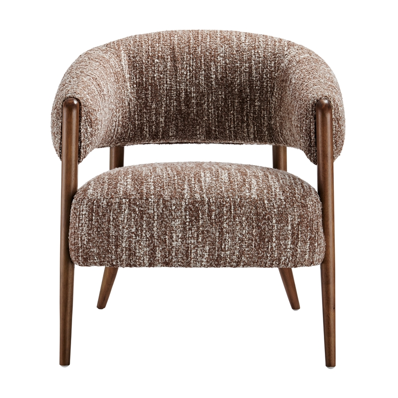 NPD Furniture Mayla Accent Chair in Dappled Rose Clay Boucle