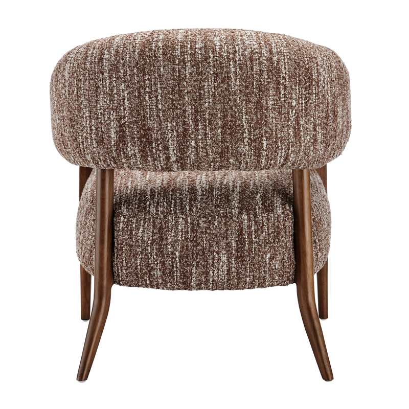 NPD Furniture Mayla Accent Chair in Dappled Rose Clay Boucle