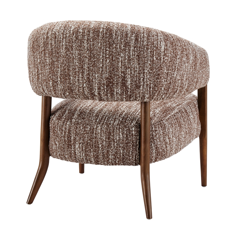 NPD Furniture Mayla Accent Chair in Dappled Rose Clay Boucle