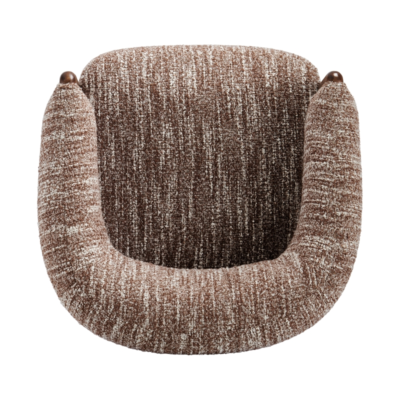 NPD Furniture Mayla Accent Chair in Dappled Rose Clay Boucle