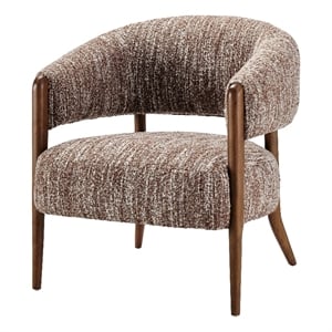 NPD Furniture Mayla Accent Chair in Dappled Rose Clay Boucle