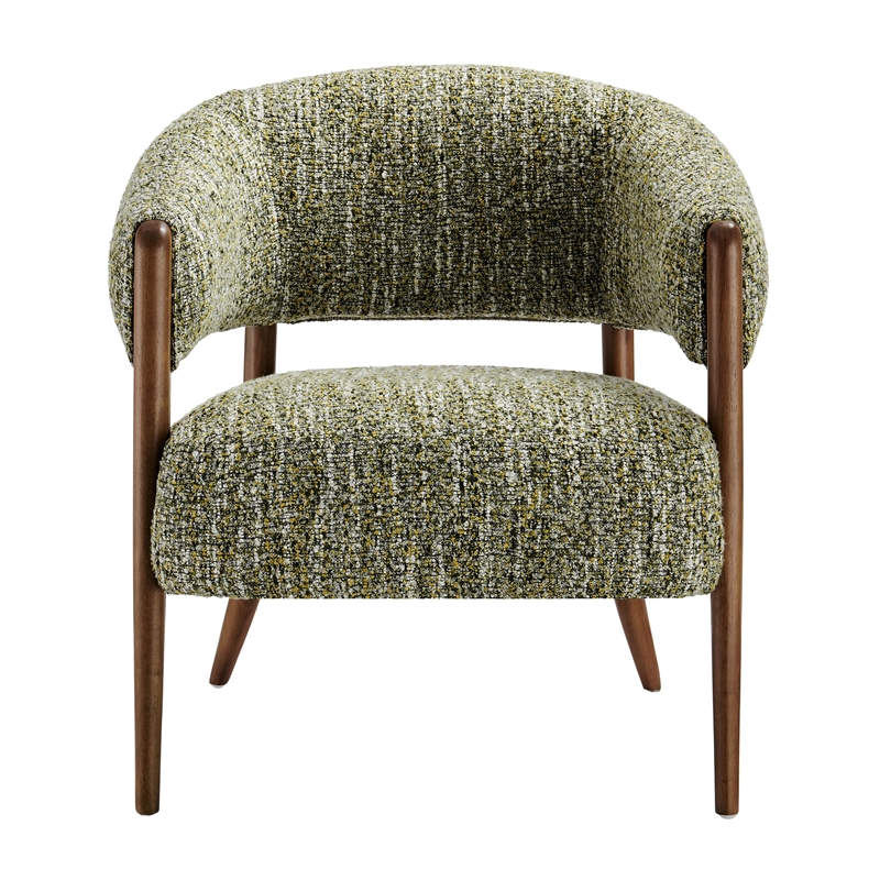 NPD Furniture Mayla Accent Chair in Dappled Mustard Gold Boucle