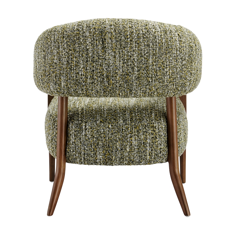 NPD Furniture Mayla Accent Chair in Dappled Mustard Gold Boucle