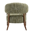 NPD Furniture Mayla Accent Chair in Dappled Mustard Gold Boucle