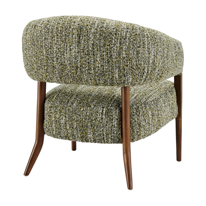 NPD Furniture Mayla Accent Chair in Dappled Mustard Gold Boucle