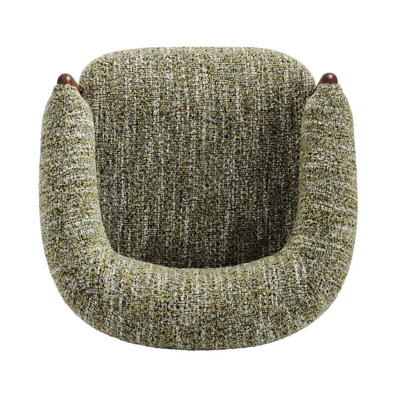 NPD Furniture Mayla Accent Chair in Dappled Mustard Gold Boucle