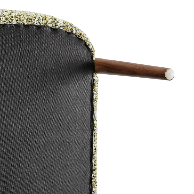 NPD Furniture Mayla Accent Chair in Dappled Mustard Gold Boucle