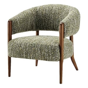 NPD Furniture Mayla Accent Chair in Dappled Mustard Gold Boucle