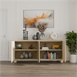 NPD Furniture Harlyn 4-Door Wood Buffet in Weathered Sand