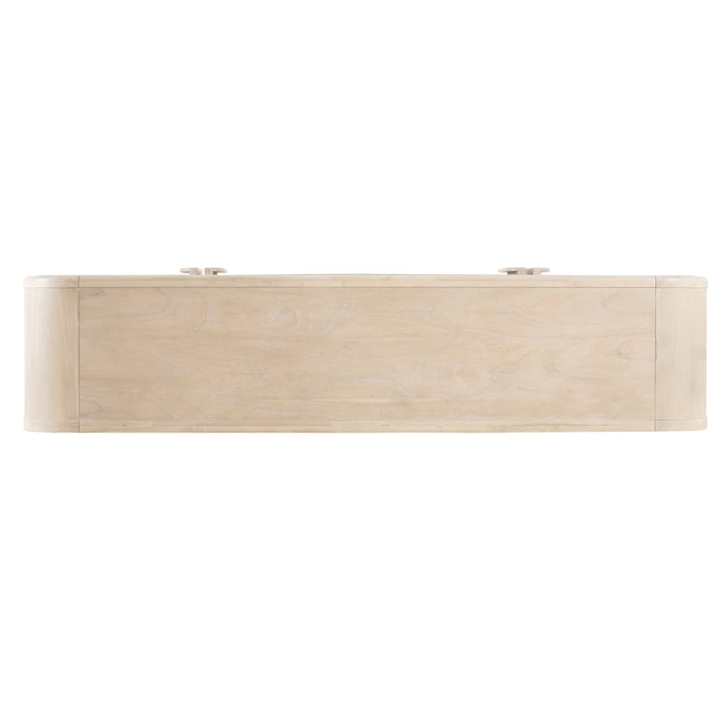 NPD Furniture Serenia 4-Door Wood Buffet in Weathered Sand