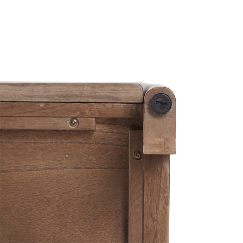 NPD Furniture Serenia 4-Door Wood Buffet in Walnut