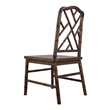 NPD Furniture Islena Dining Side Chair in Walnut - Set of 2