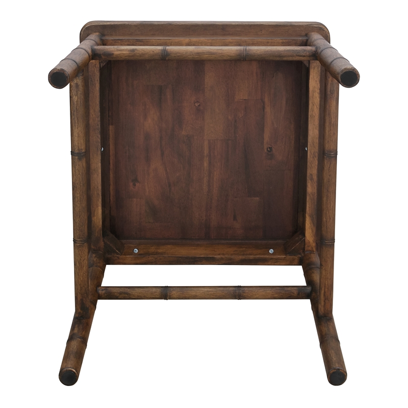 NPD Furniture Islena Dining Side Chair in Walnut - Set of 2
