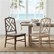 NPD Furniture Islena Dining Side Chair in Walnut - Set of 2