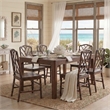 NPD Furniture Islena Dining Side Chair in Walnut - Set of 2