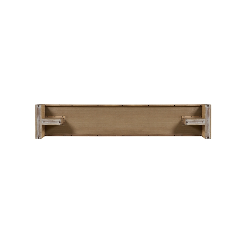 NPD Furniture Zerano Wood Bench in Brushed Smoke