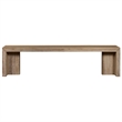 NPD Furniture Zerano Wood Bench in Brushed Smoke