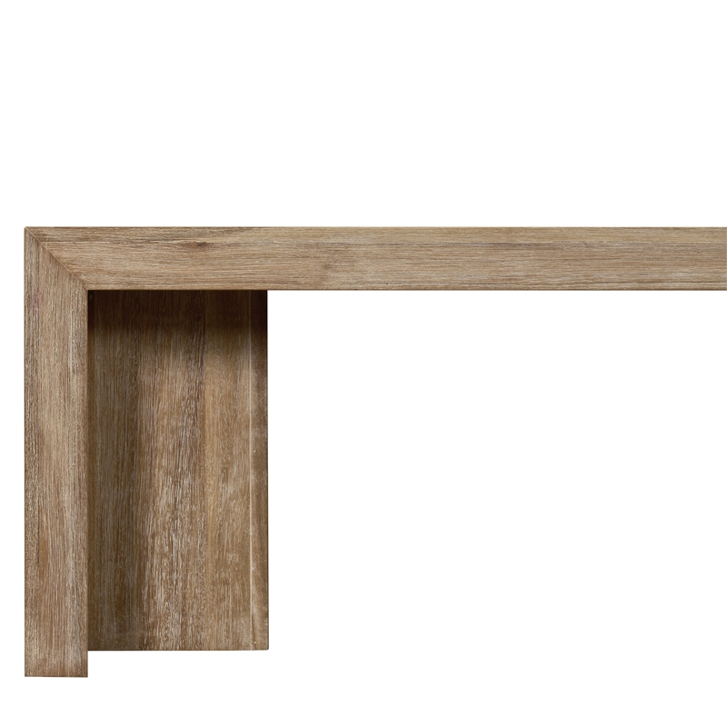 NPD Furniture Zerano Wood Bench in Brushed Smoke