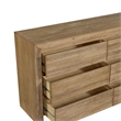 NPD Furniture Zerano 6 Drawer Wood Dresser in Brushed Smoke