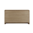 NPD Furniture Zerano 6 Drawer Wood Dresser in Brushed Smoke