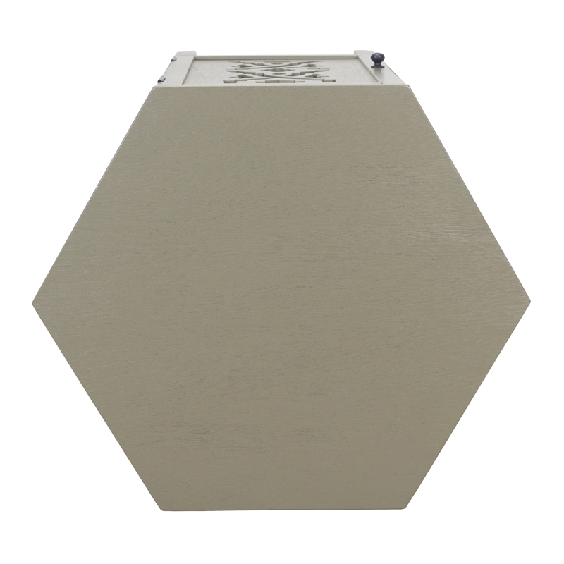 NPD Furniture Seema Wood Accent Table in Sage Green