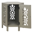 NPD Furniture Seema Wood Accent Table in Sage Green