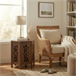 NPD Furniture Seema Wood Accent Table in Walnut
