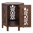 NPD Furniture Seema Wood Accent Table in Walnut